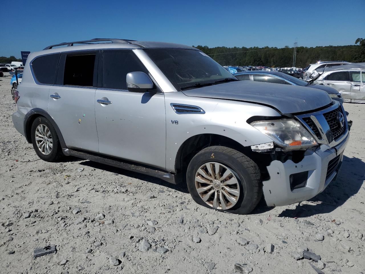 2017 Nissan Armada VIN JN8AY2ND5H9011253 Copart auction photo, all over damage thumbnail 4