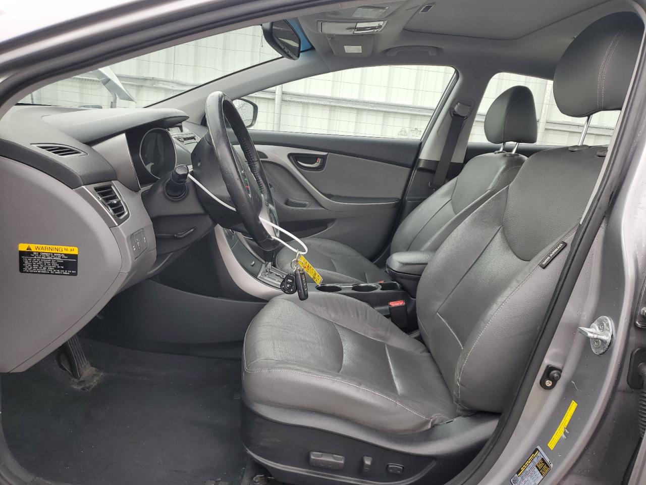 2013 Hyundai Elantra VIN KMHDH4AE2DU570989 Copart auction photo, front end / side damage thumbnail 7