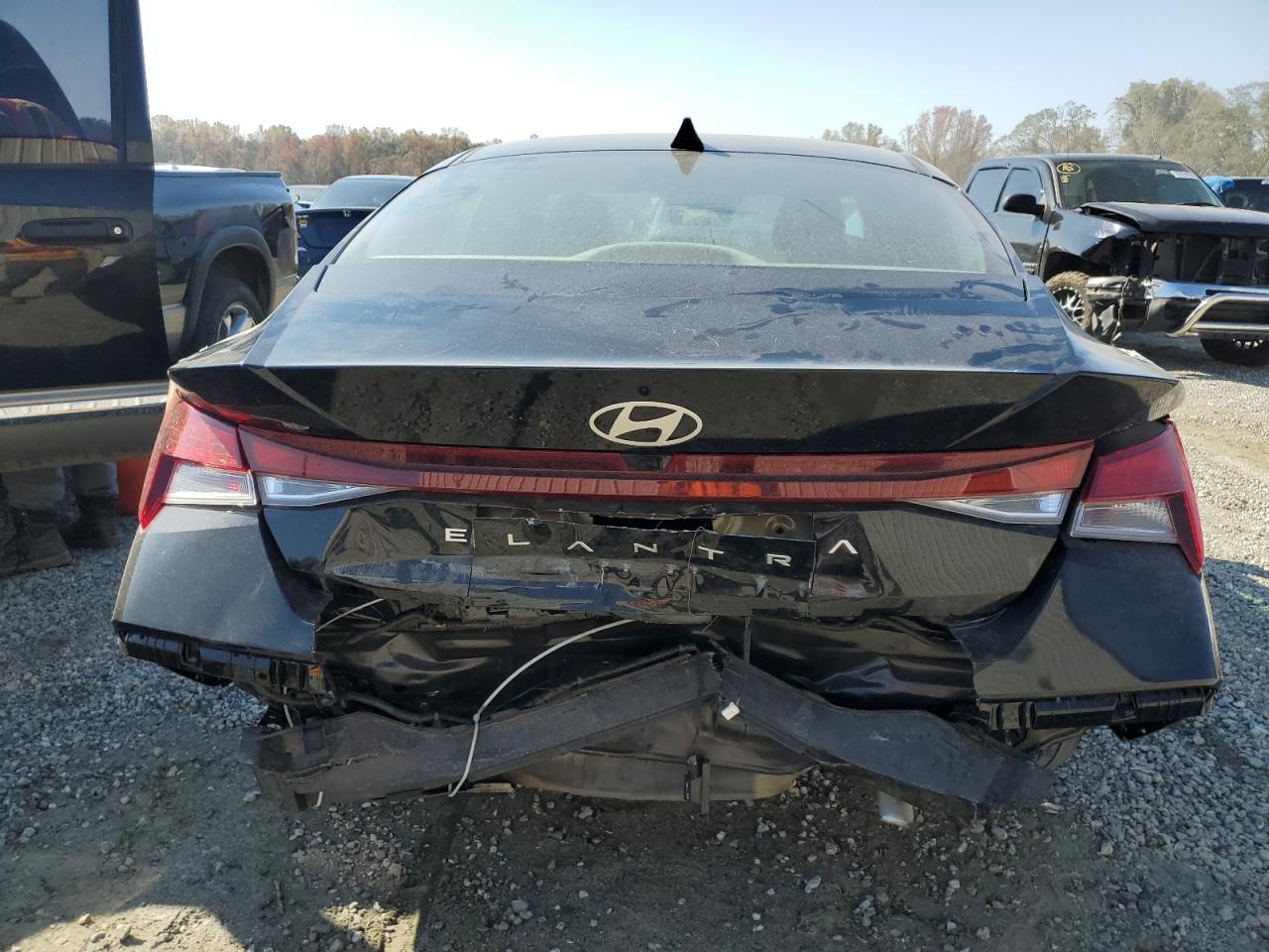 2024 Hyundai Elantra VIN KMHLM4DG2RU757872 Copart auction photo, rear end / minor dent/scratches damage thumbnail 6