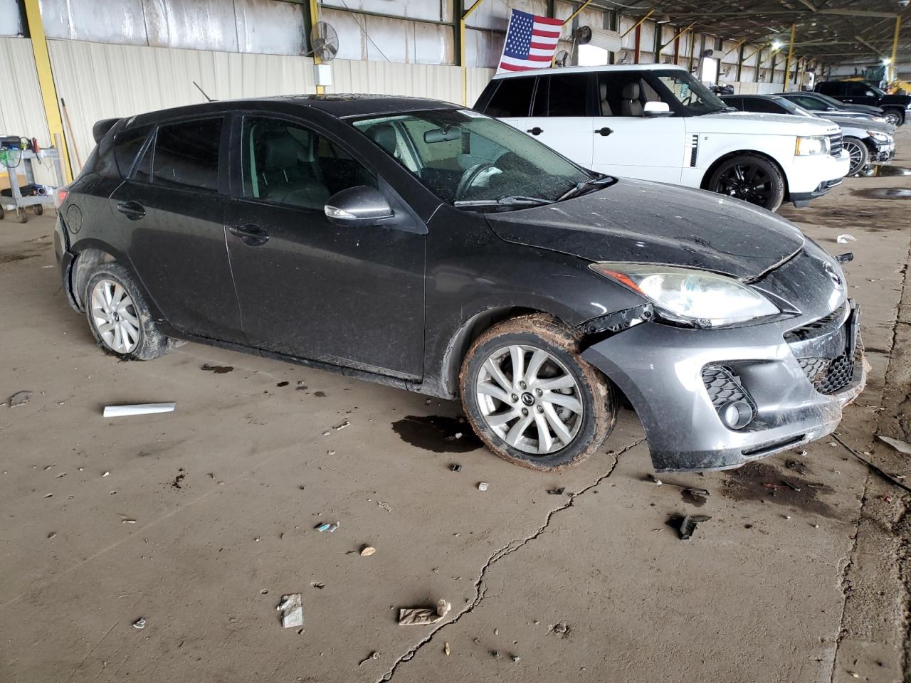 2013 Mazda 3 VIN JM1BL1MPXD1724159 Copart auction photo, front end / rear end damage thumbnail 4