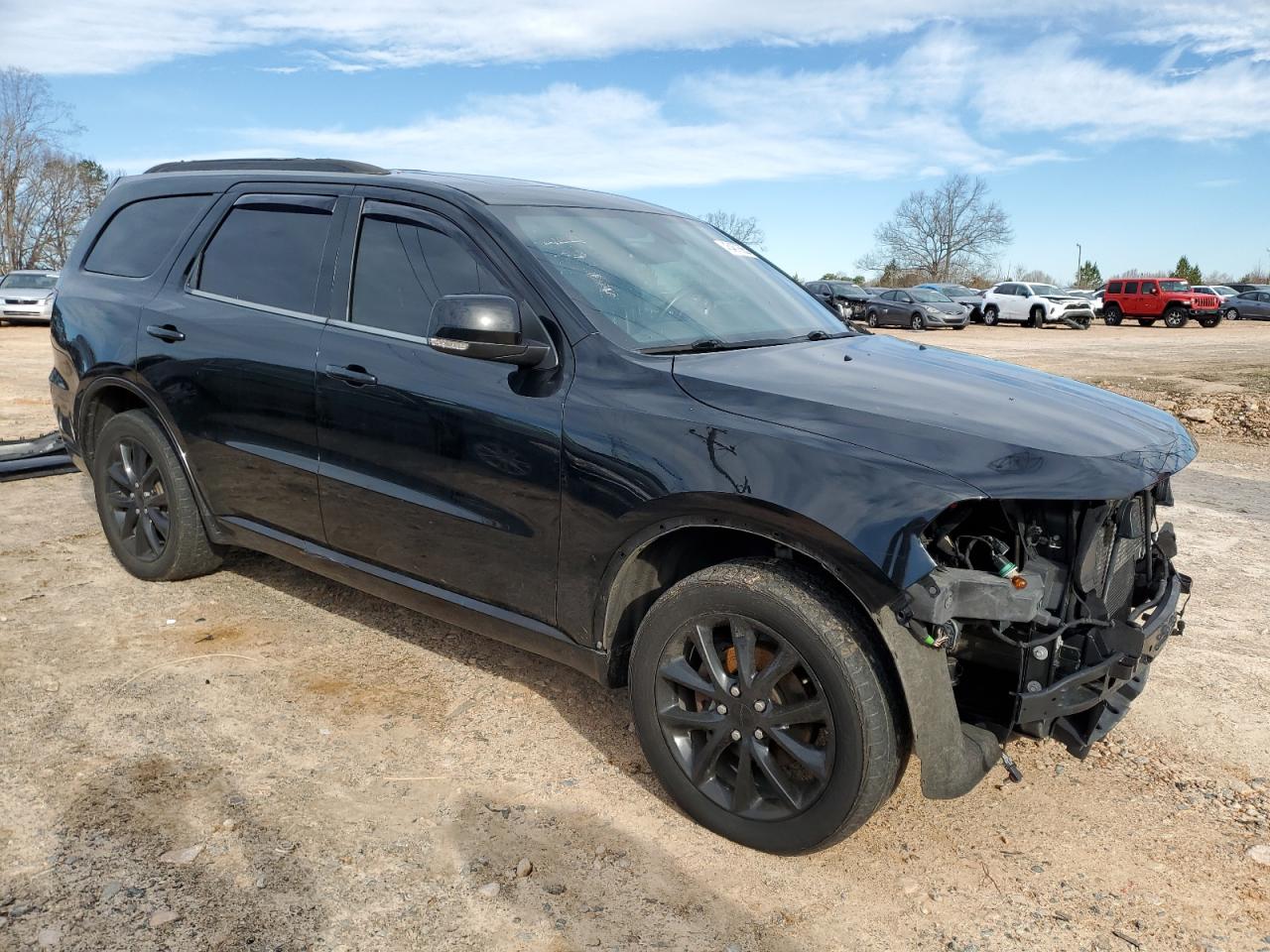 2018 Dodge Durango VIN 1C4RDJDG4JC116245 Copart auction photo, front end / side damage thumbnail 4