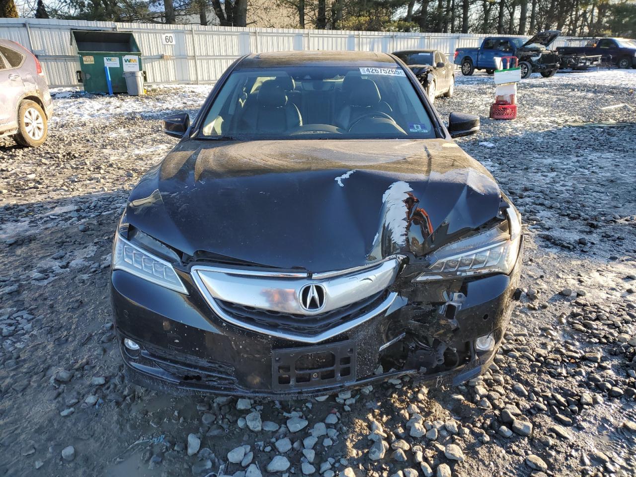 2017 Acura TLX VIN 19UUB3F79HA001852 Copart auction photo, front end damage thumbnail 5