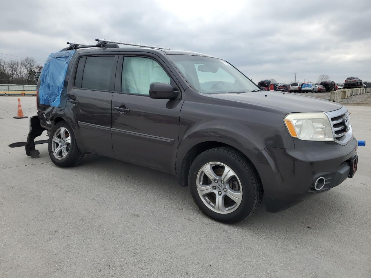 2013 Honda Pilot VIN 5FNYF4H57DB051429 Copart auction photo, side damage thumbnail 4