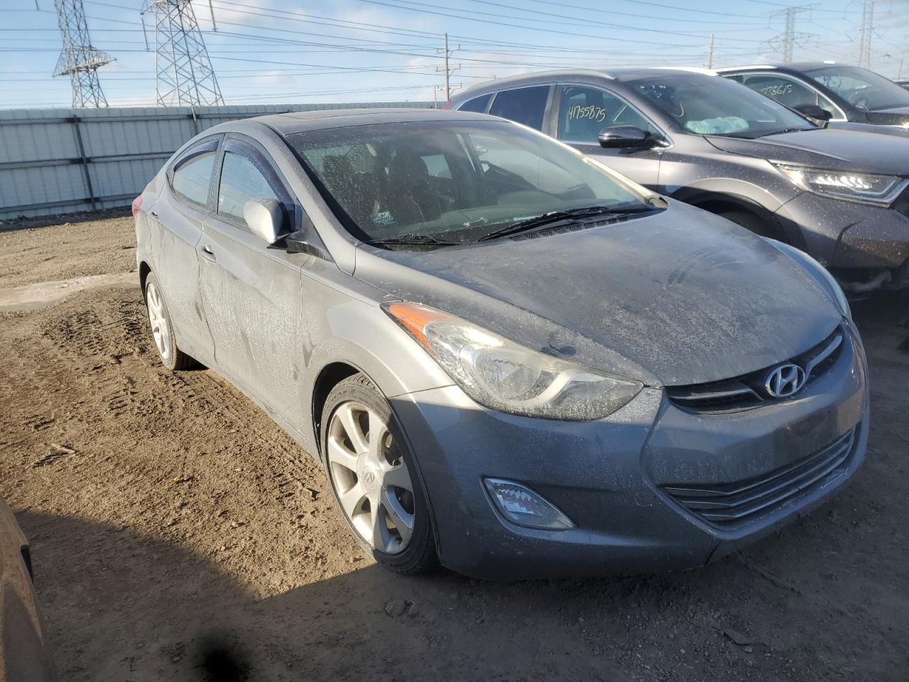 2013 Hyundai Elantra VIN 5NPDH4AE4DH413513 Copart auction photo, side damage thumbnail 4