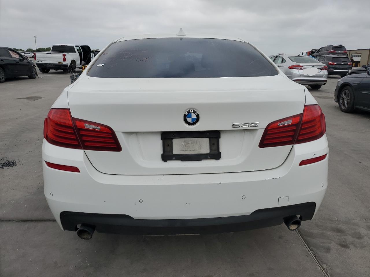 2014 BMW 5er VIN WBA5B1C52ED483985 Copart auction photo, side damage thumbnail 6