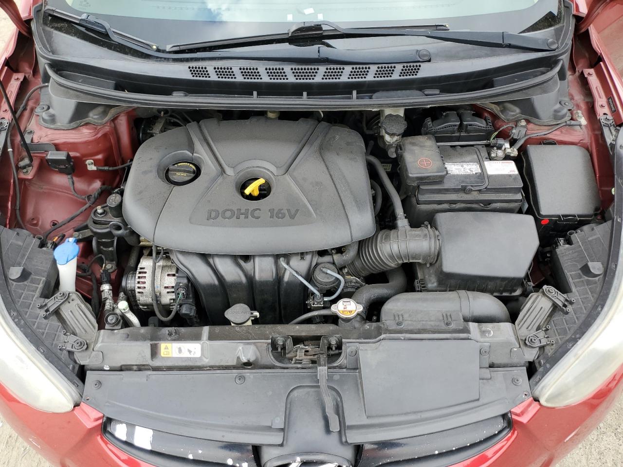 2013 Hyundai Elantra VIN 5NPDH4AE9DH445812 Copart auction photo, rear end damage thumbnail 11