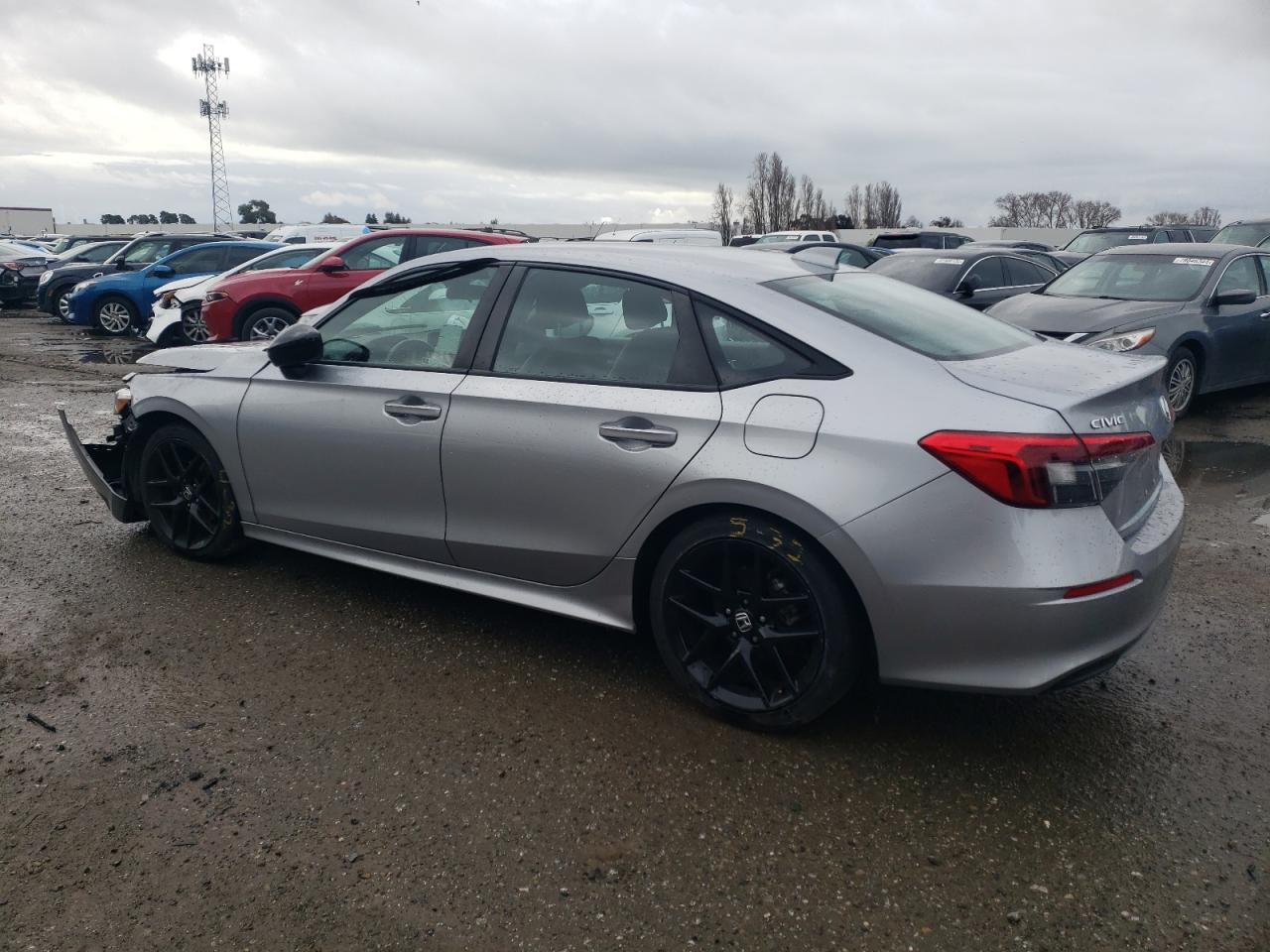 2022 Honda Civic VIN 2HGFE2F59NH599463 Copart auction photo, front end damage thumbnail 2