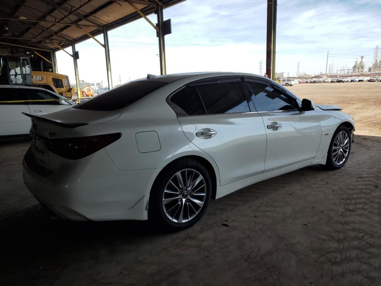 2018 Infiniti Q50 VIN JN1EV7AP7JM364649 Copart auction photo, front end / mechanical damage thumbnail 3
