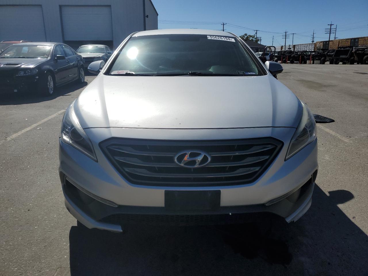 2015 Hyundai Sonata VIN 5NPE34AF9FH048132 Copart auction photo, mechanical damage thumbnail 5