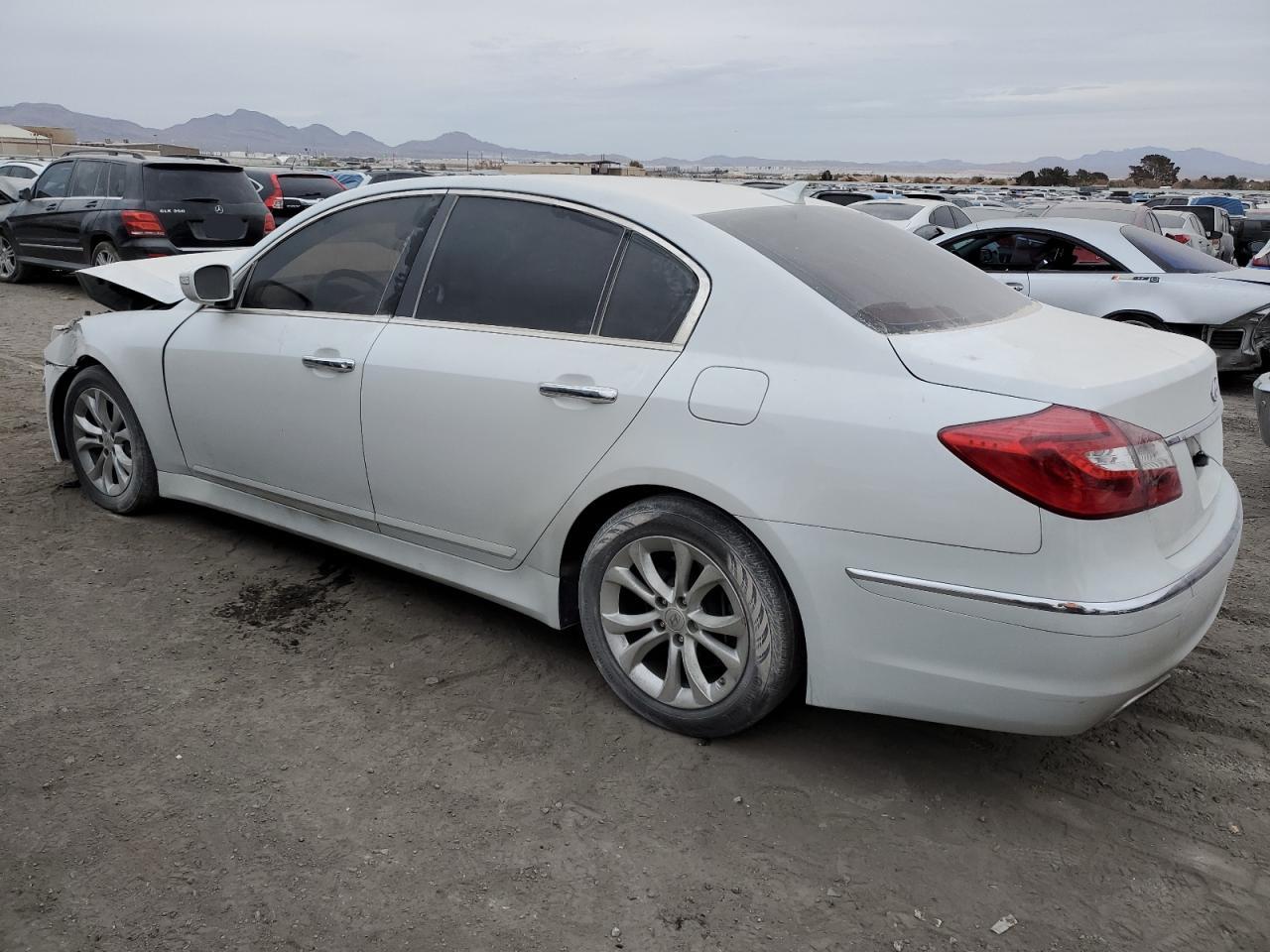 2013 Hyundai Genesis VIN KMHGC4DD8DU243494 Copart auction photo, front end damage thumbnail 2