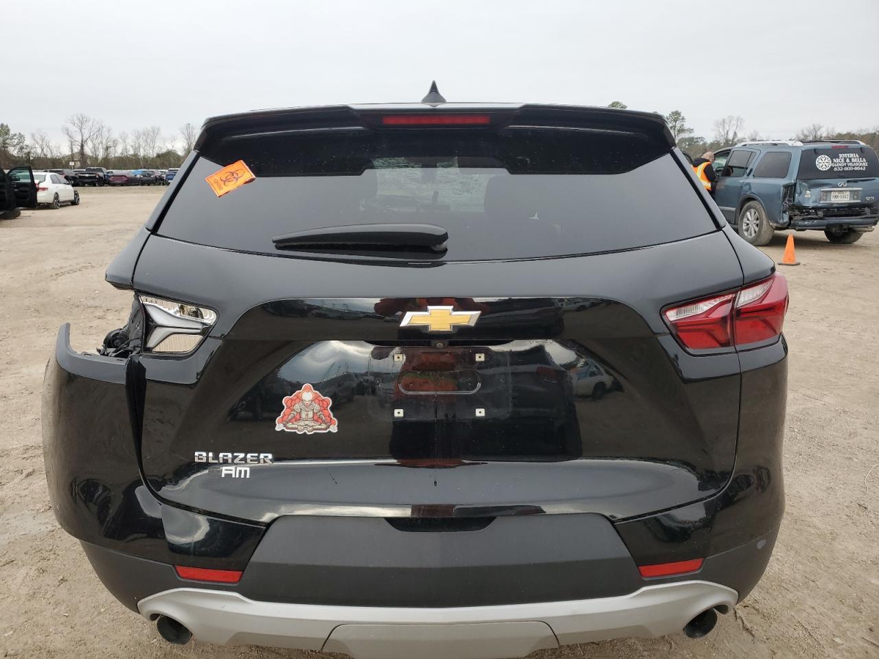 2020 Chevrolet Blazer VIN 3GNKBCRS4LS563596 Copart auction photo, front end / side damage thumbnail 6