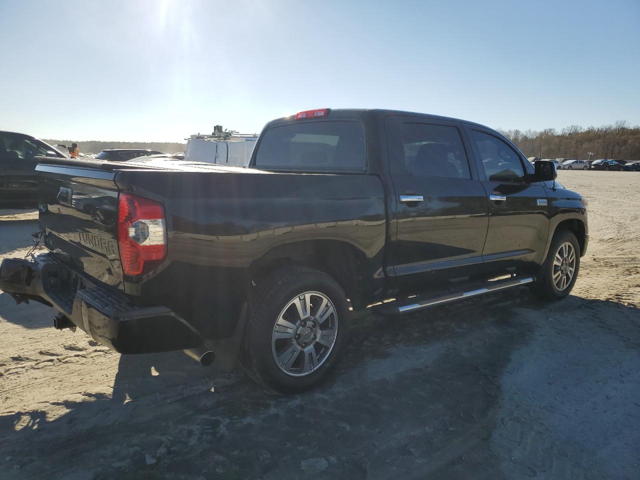 2014 Toyota Tundra VIN 5TFGY5F12EX161226 Copart auction photo, side damage thumbnail 3