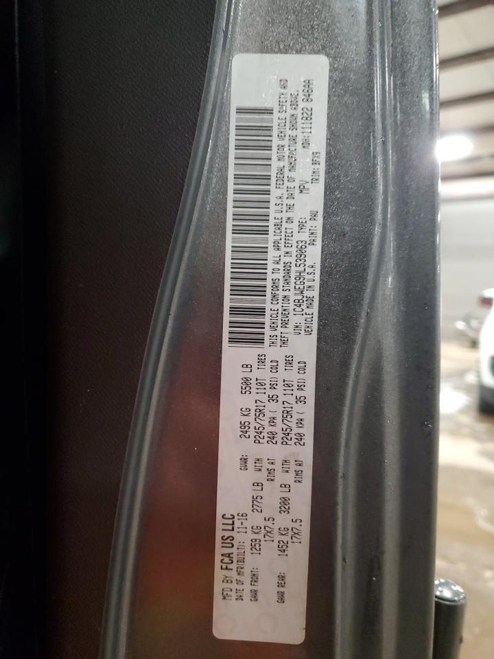 2017 Jeep Wrangler VIN 1C4BJWEG9HL539063 Copart auction photo, front end damage thumbnail 15