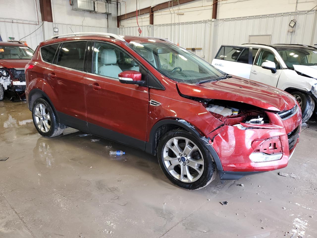 2014 Ford Escape VIN 1FMCU0J96EUD56897 Copart auction photo, front end damage thumbnail 4