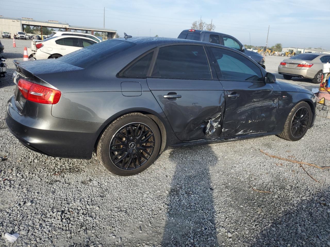 2016 Audi A4 VIN WAUFFAFL2GA002558 Copart auction photo, side damage thumbnail 3