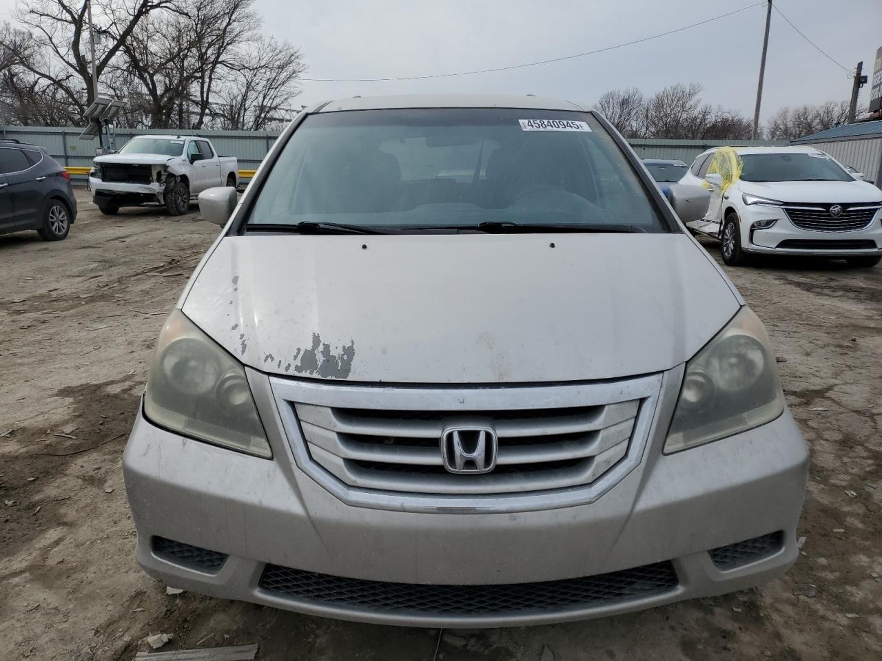 2009 Honda Odyssey VIN 5FNRL38419B003172 Copart auction photo, front end / rear end damage thumbnail 5