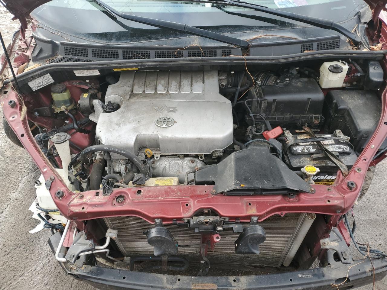 2010 Toyota Sienna VIN 5TDKK4CCXAS329402 Copart auction photo, front end / top/roof damage thumbnail 12