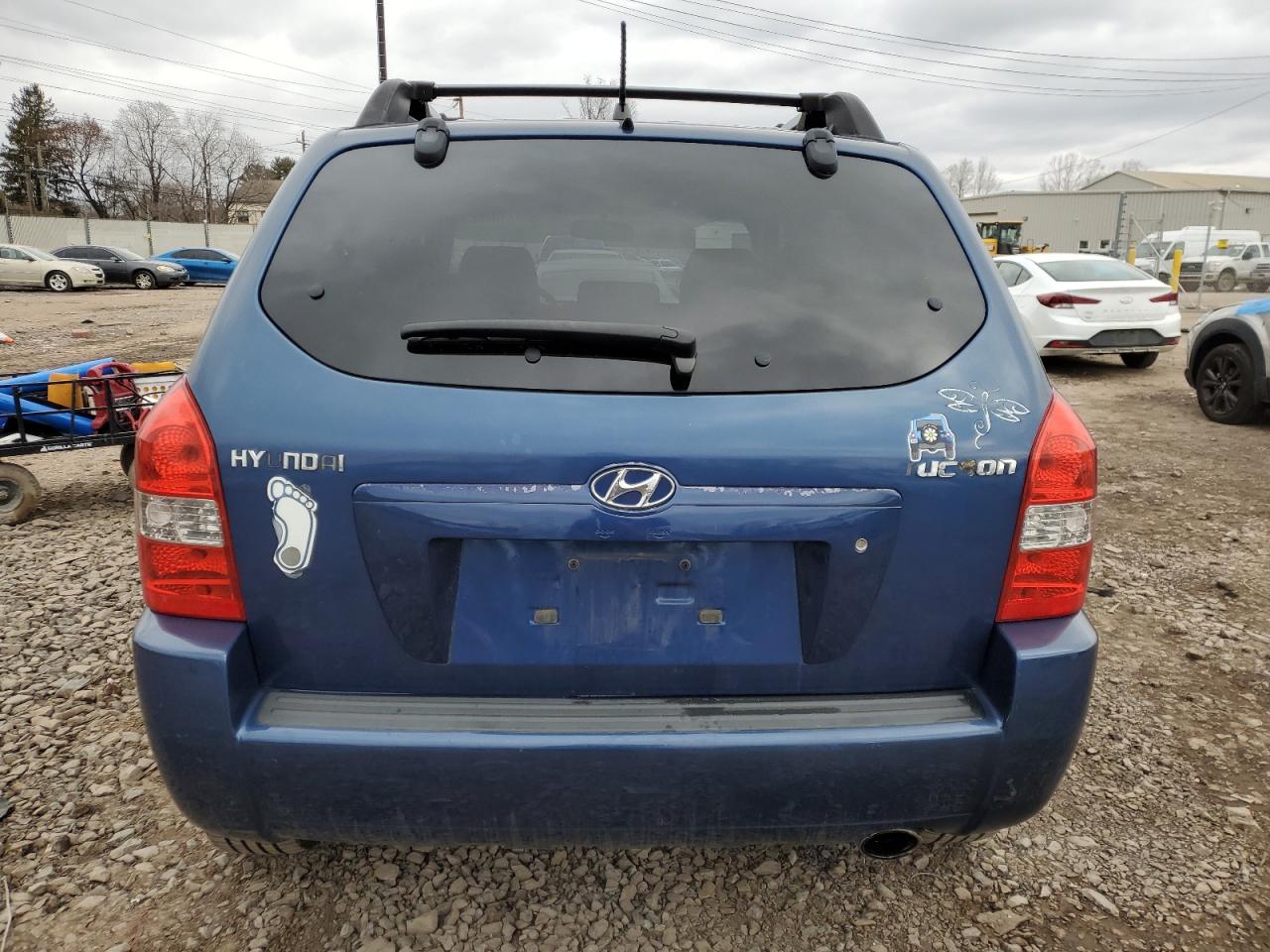 2006 Hyundai Tucson VIN KM8JM12B76U341938 Copart auction photo, side damage thumbnail 6