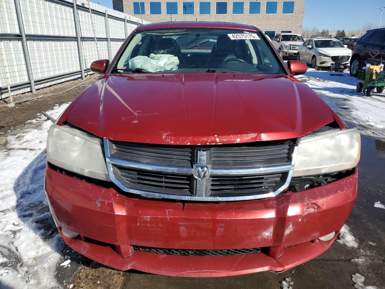 2010 Dodge Avenger VIN 1B3CC5FB9AN167070 Copart auction photo, front end damage thumbnail 5
