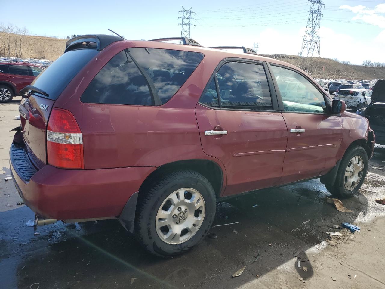 2002 Acura MDX VIN 2HNYD186X2H509222 Copart auction photo, front end / rear end damage thumbnail 3