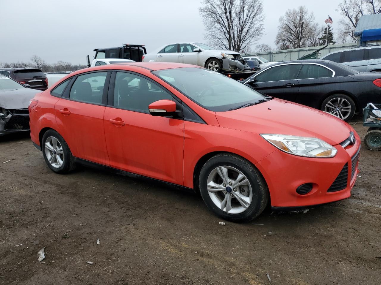 2014 Ford Focus VIN 1FADP3F24EL342019 Copart auction photo, minor dent/scratches damage thumbnail 4