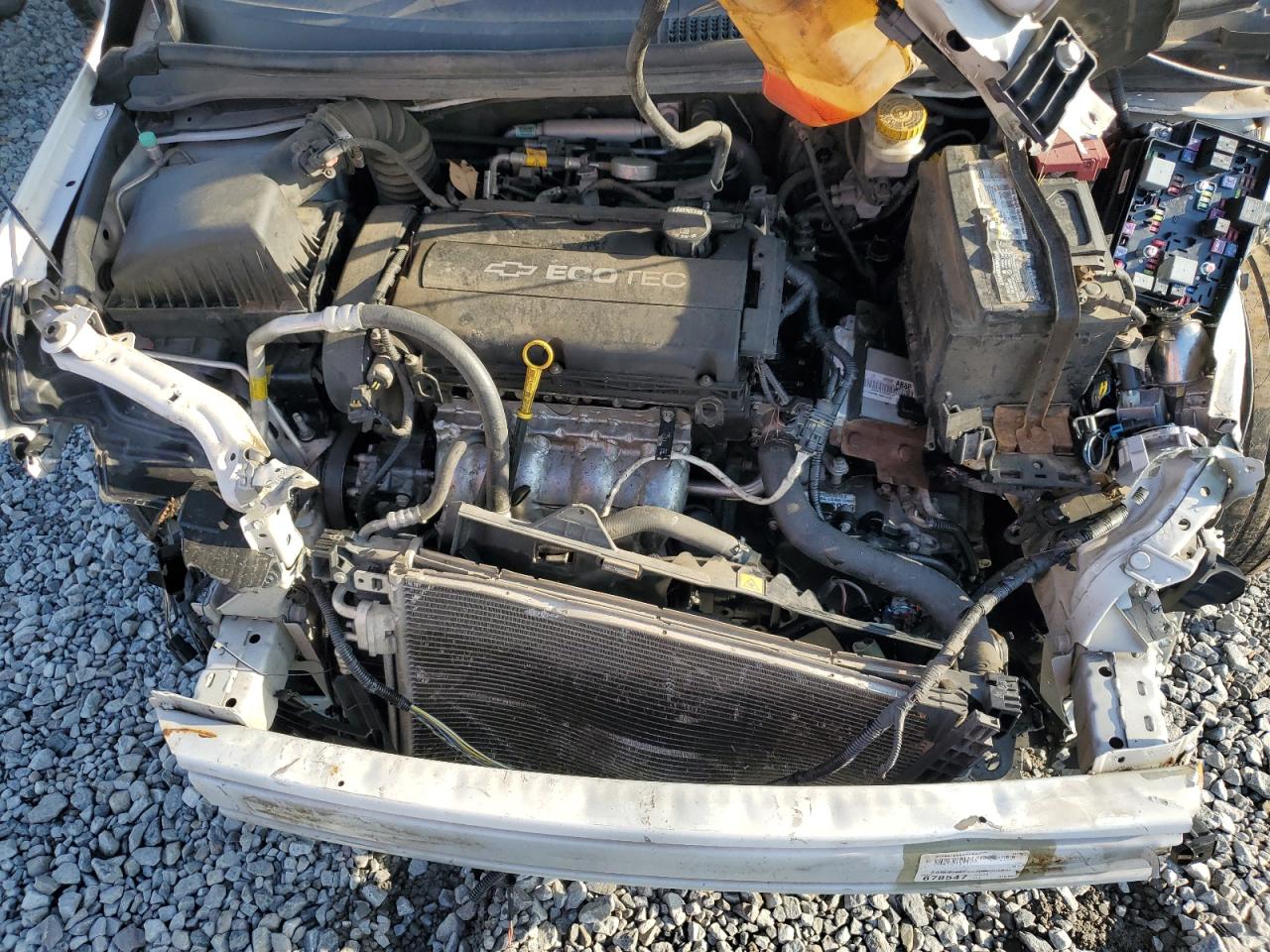 2017 Chevrolet Sonic VIN 1G1JD5SH5H4132080 Copart auction photo, all over damage thumbnail 12