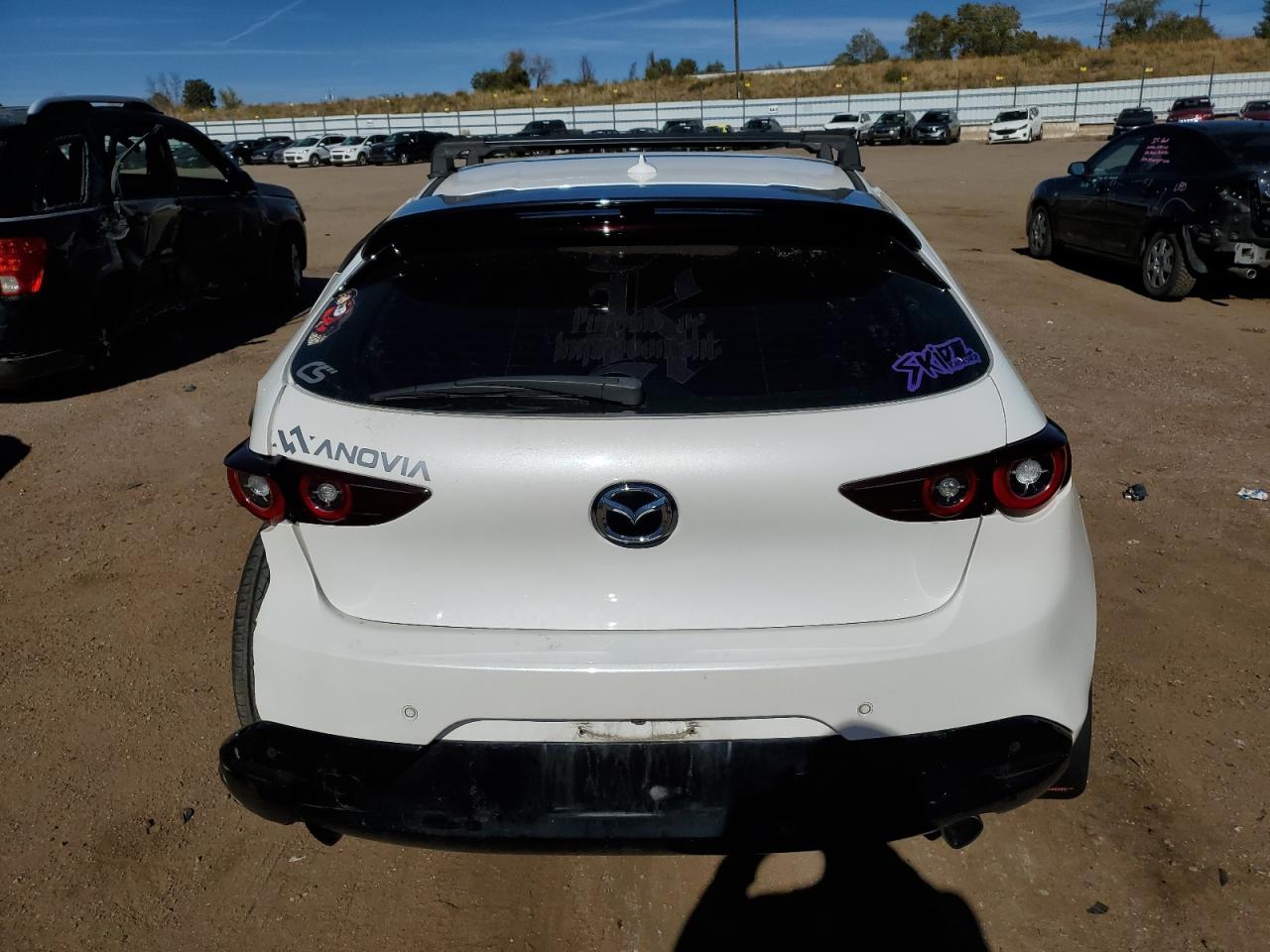 2022 Mazda 3 VIN JM1BPBNYXN1518245 Copart auction photo, rear end / side damage thumbnail 6