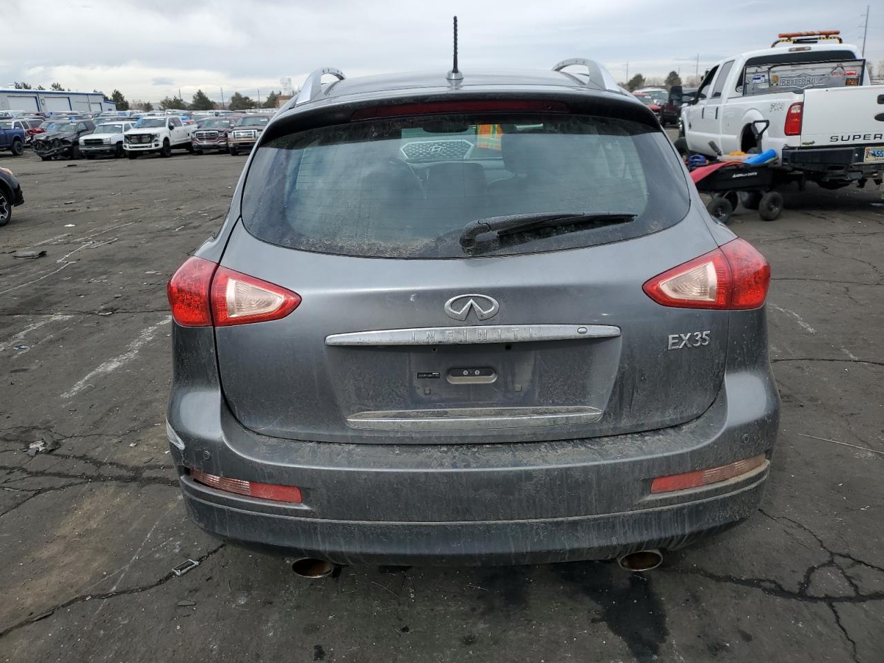 2012 Infiniti EX VIN JN1AJ0HR3CM451086 Copart auction photo, side damage thumbnail 6