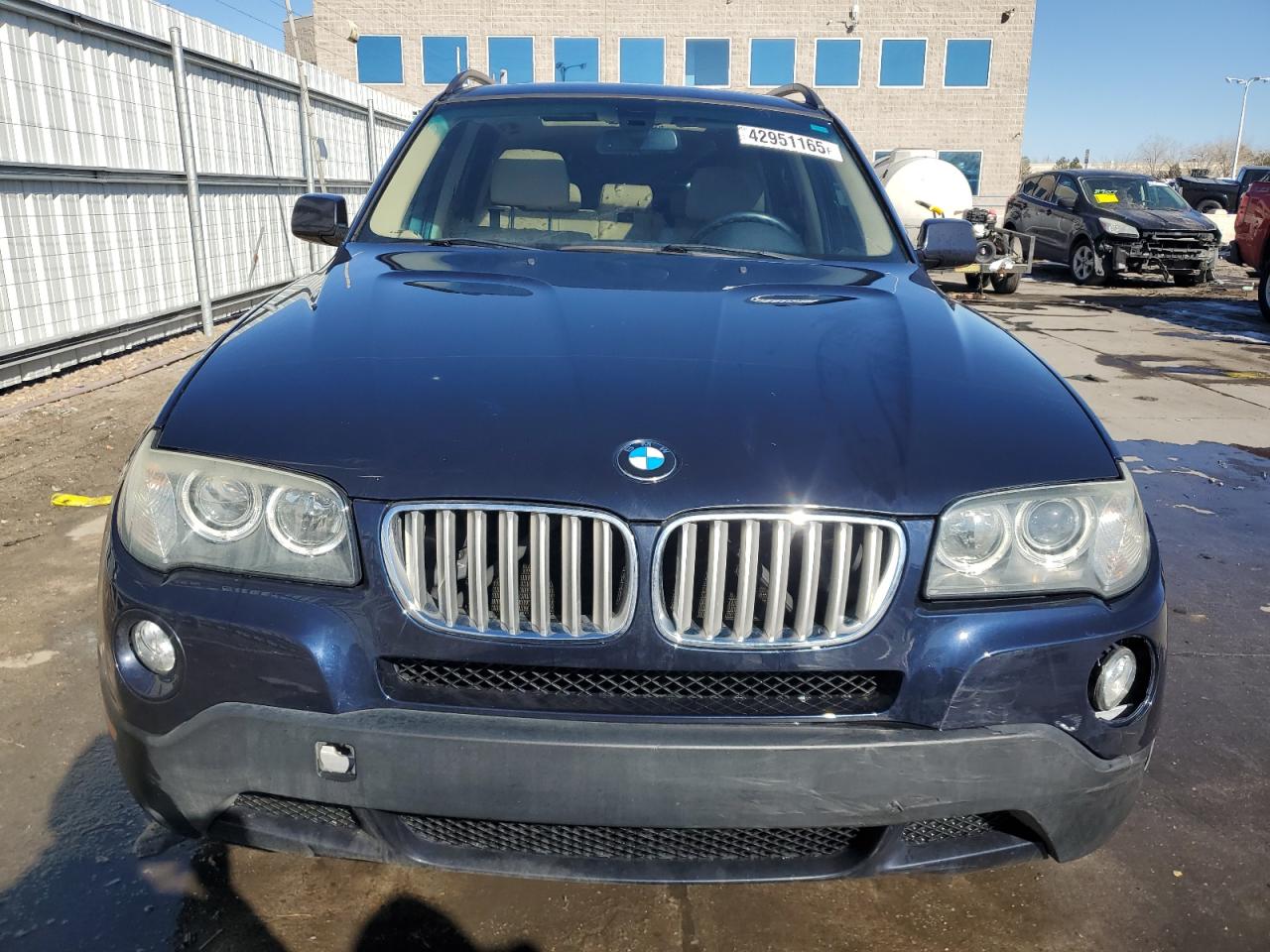 2009 BMW X3 VIN WBXPC93499WJ30655 Copart auction photo, rear end / side damage thumbnail 5