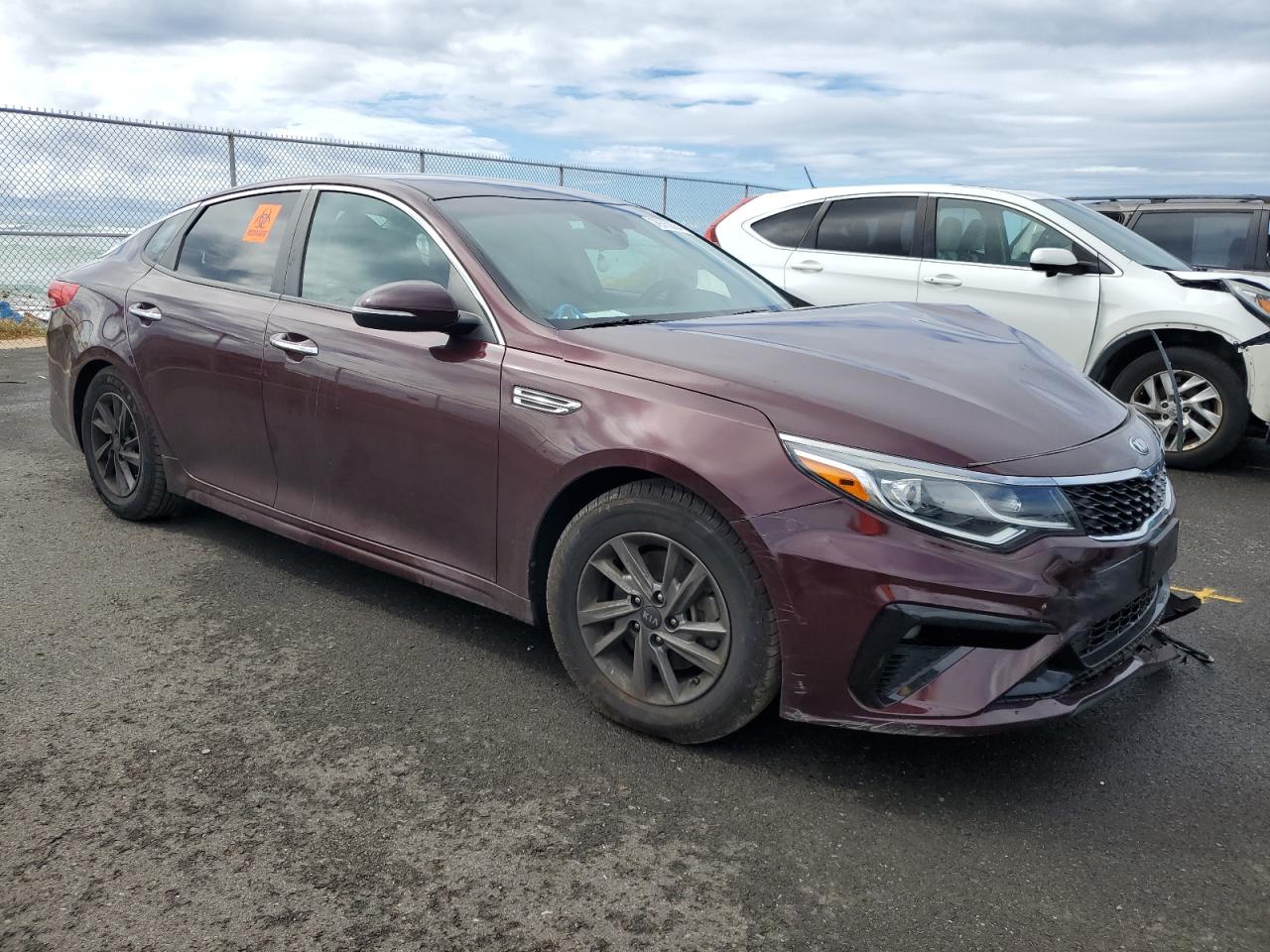 2020 KIA Optima VIN 5XXGT4L33LG393563 Copart auction photo, front end damage thumbnail 4