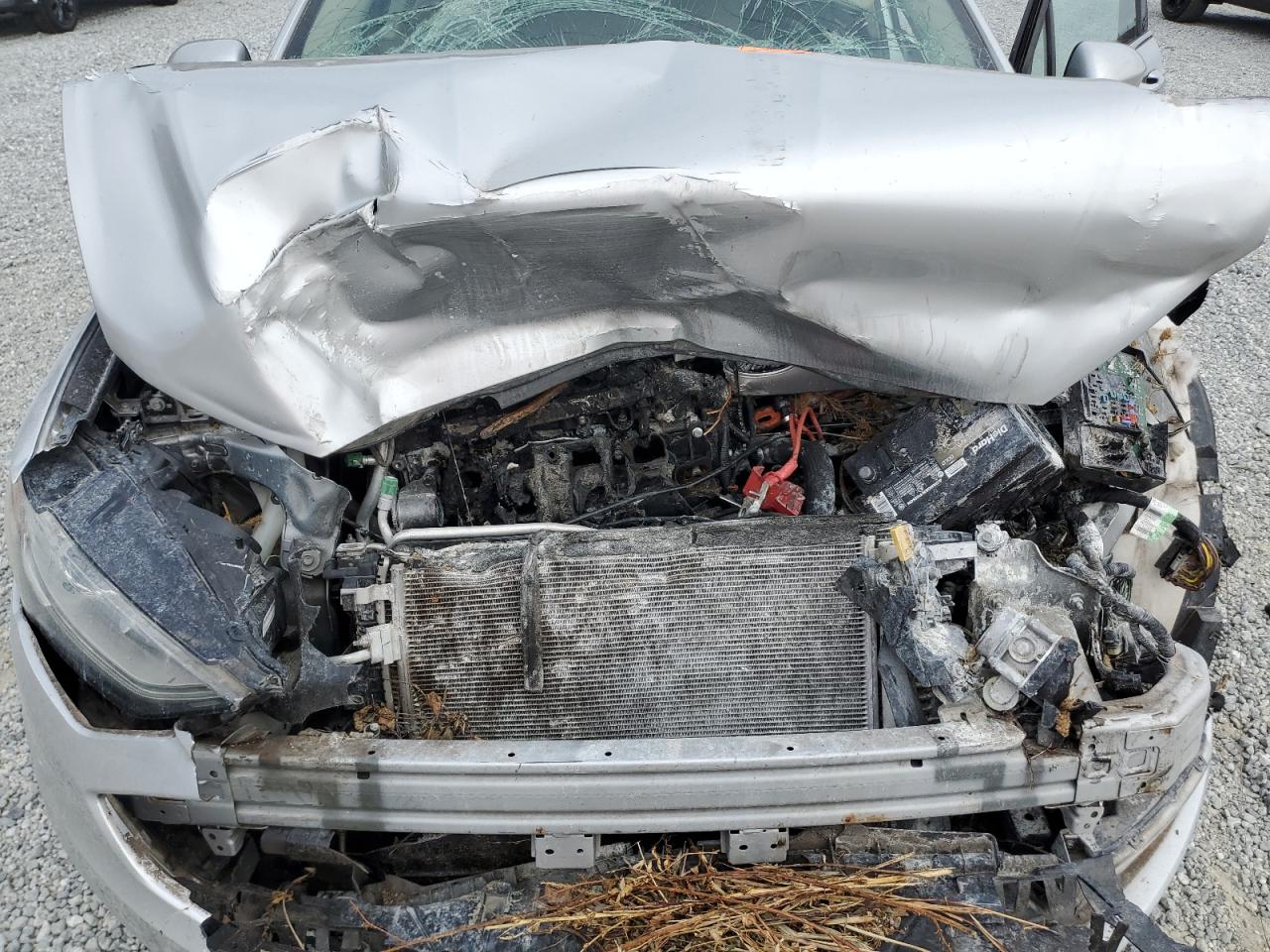 2017 Ford Fusion VIN 3FA6P0H75HR392160 Copart auction photo, front end / burn - engine damage thumbnail 11