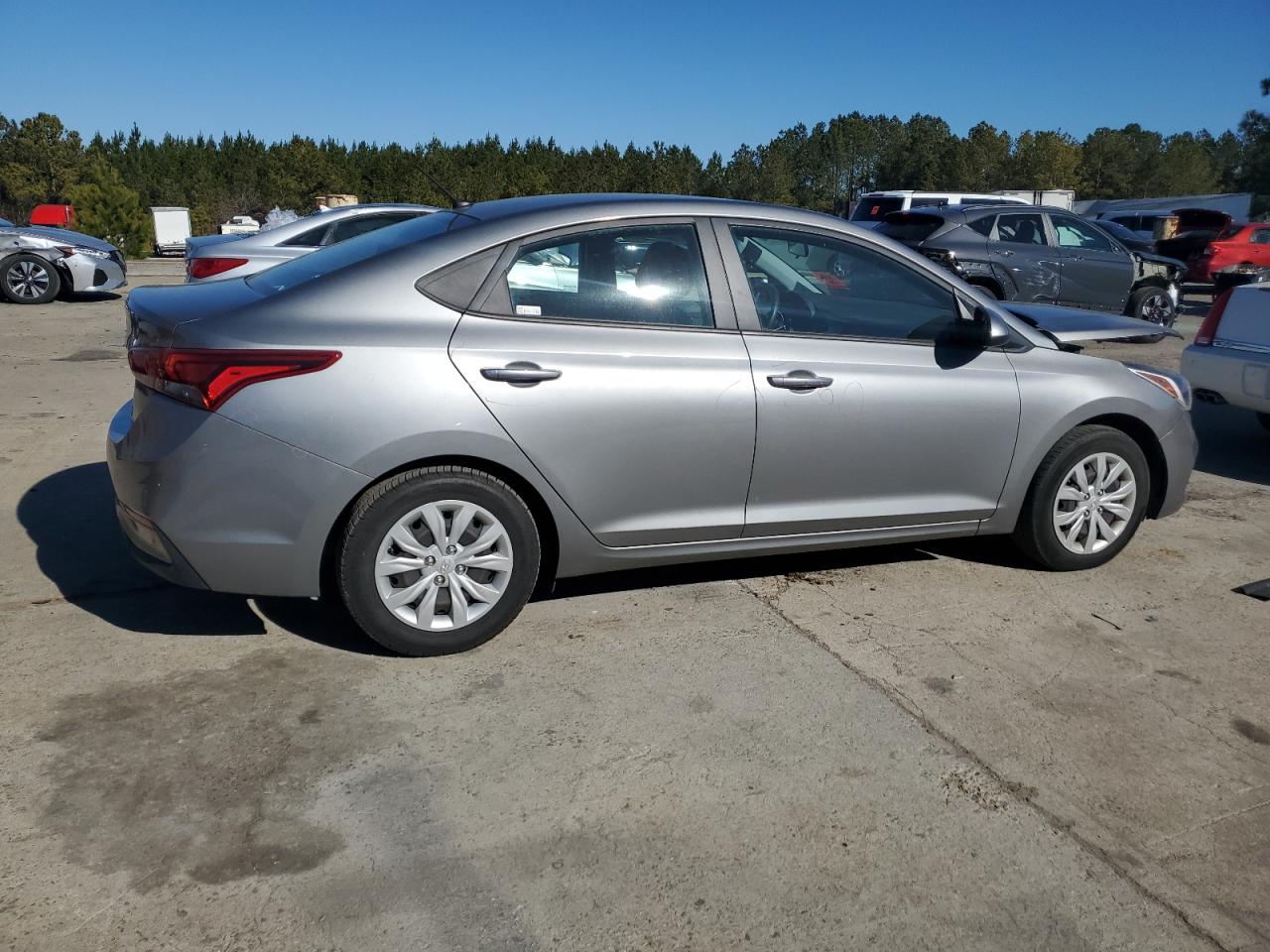 2021 Hyundai Accent VIN 3KPC24A64ME148327 Copart auction photo, front end damage thumbnail 3