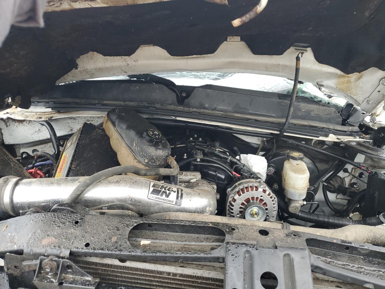 2010 GMC Sierra VIN 3GTRKXE29AG122910 Copart auction photo, all over damage thumbnail 12
