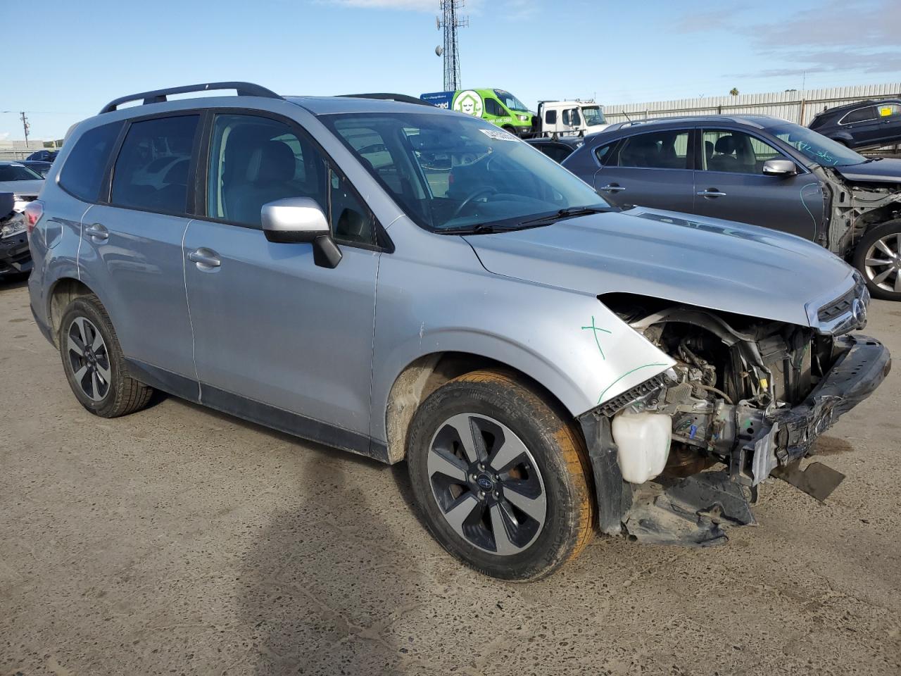 2018 Subaru Forester VIN JF2SJAECXJH434381 Copart auction photo, front end damage thumbnail 4