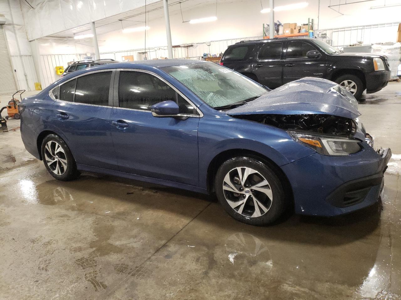 2021 Subaru Legacy VIN 4S3BWAC69M3005361 Copart auction photo, front end / side damage thumbnail 4