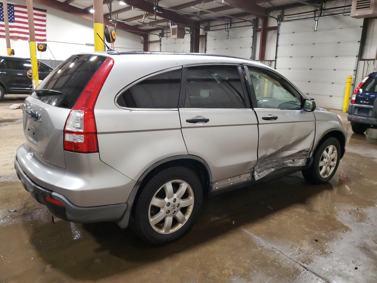 2008 Honda CR-V VIN JHLRE48508C004076 Copart auction photo, side / front end damage thumbnail 3