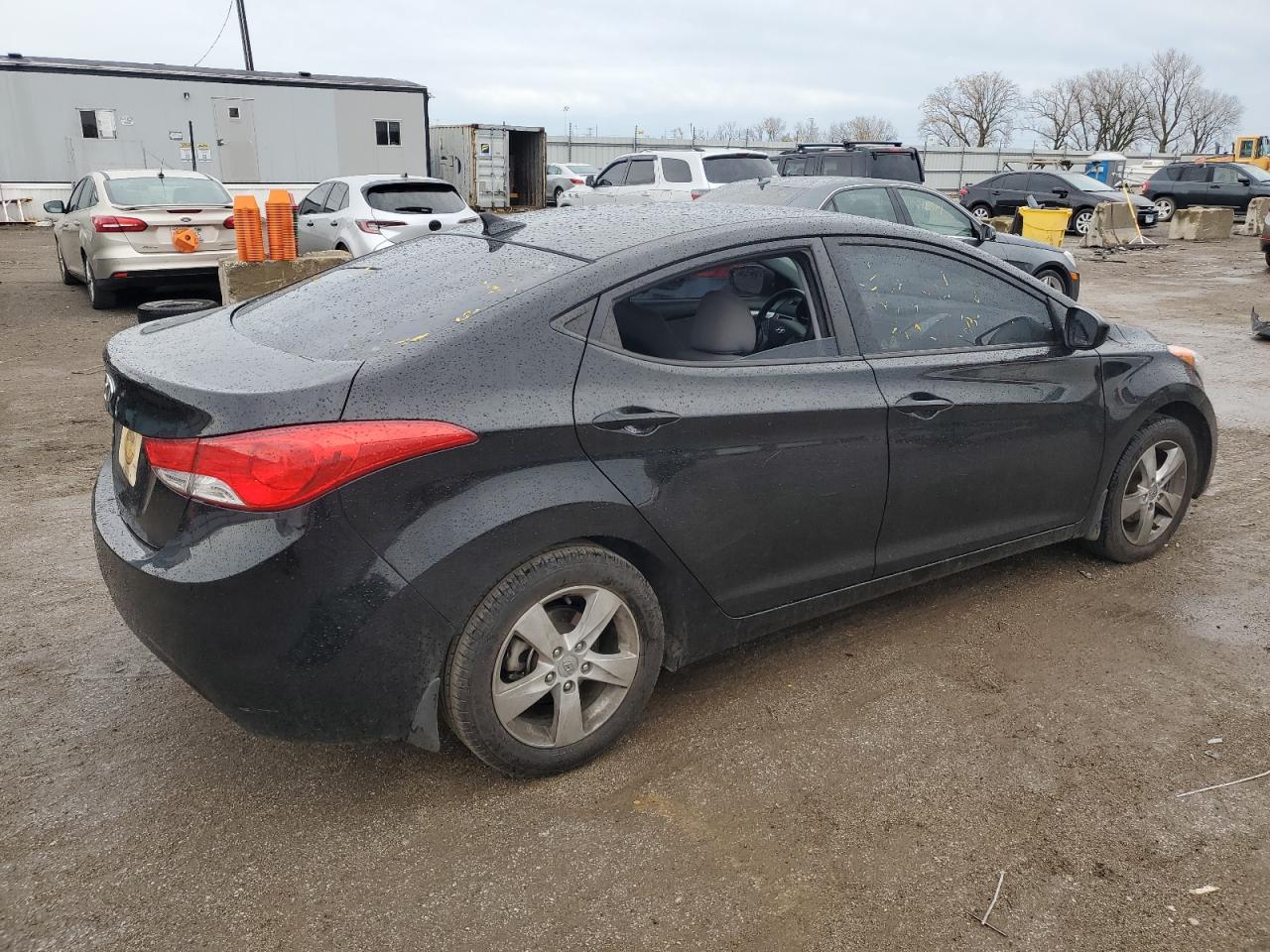 2013 Hyundai Elantra VIN 5NPDH4AE1DH169223 Copart auction photo, vandalism damage thumbnail 3