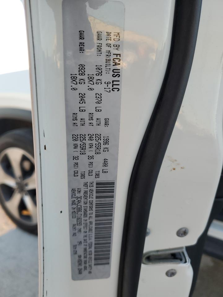 2018 Jeep Compass VIN 3C4NJCBB6JT182293 Copart auction photo, rear end damage thumbnail 13