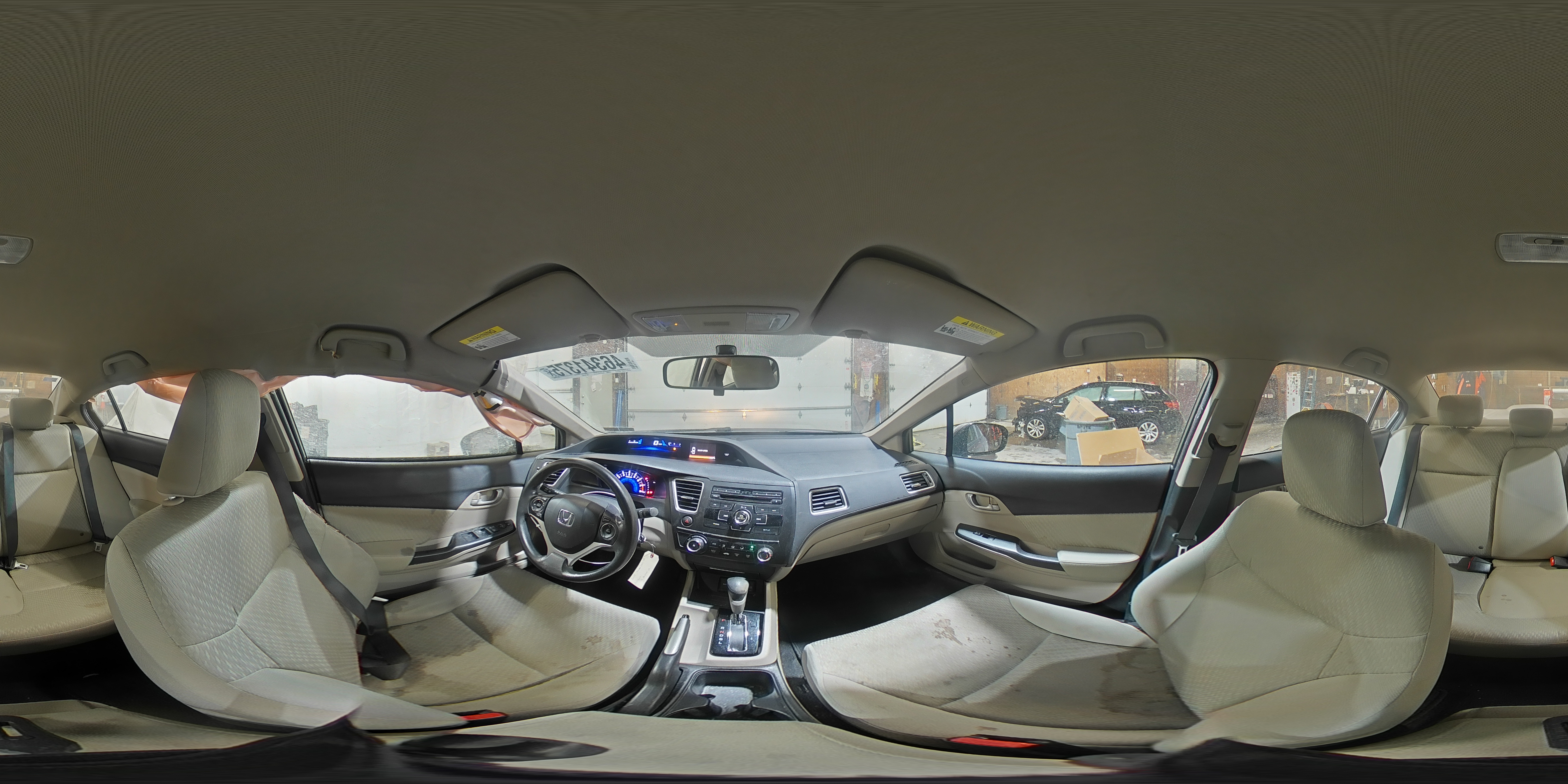 2015 Honda Civic VIN 19XFB2F50FE297807 Copart auction photo, side damage thumbnail 13