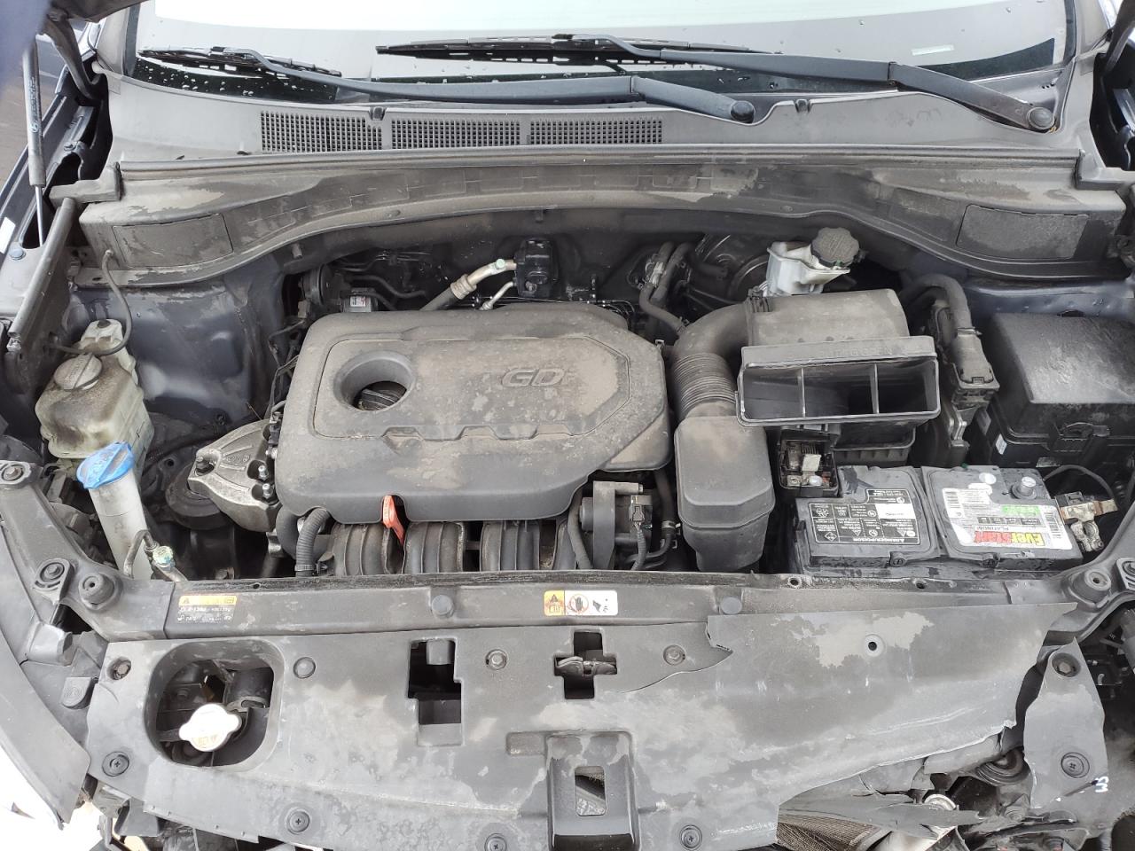 2017 Hyundai Santa Fe VIN 5XYZT3LBXHG398692 Copart auction photo, rear end / front end damage thumbnail 13