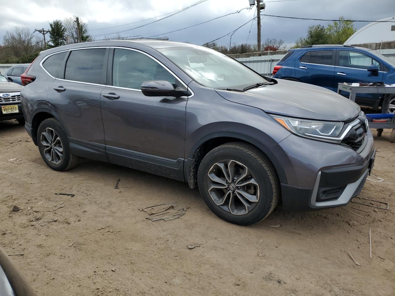 2021 Honda CR-V VIN 7FARW2H89ME007603 Copart auction photo, side damage thumbnail 4