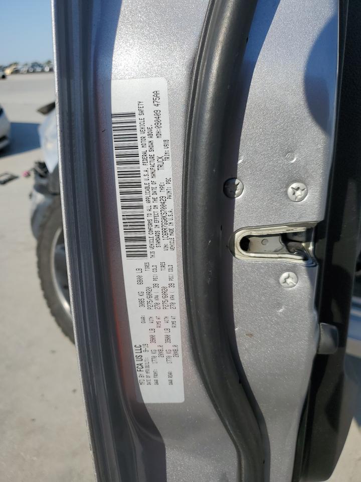 2019 RAM 1500 VIN 1C6RR7GG0KS700429 Copart auction photo, rollover / front end damage thumbnail 13