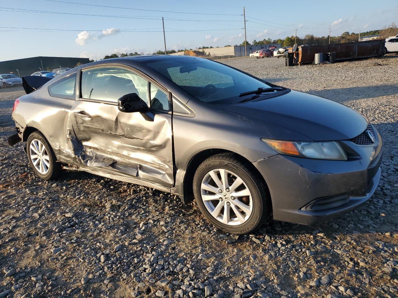 2012 Honda Civic VIN 2HGFG3B80CH530111 Copart auction photo, rear end / side damage thumbnail 4