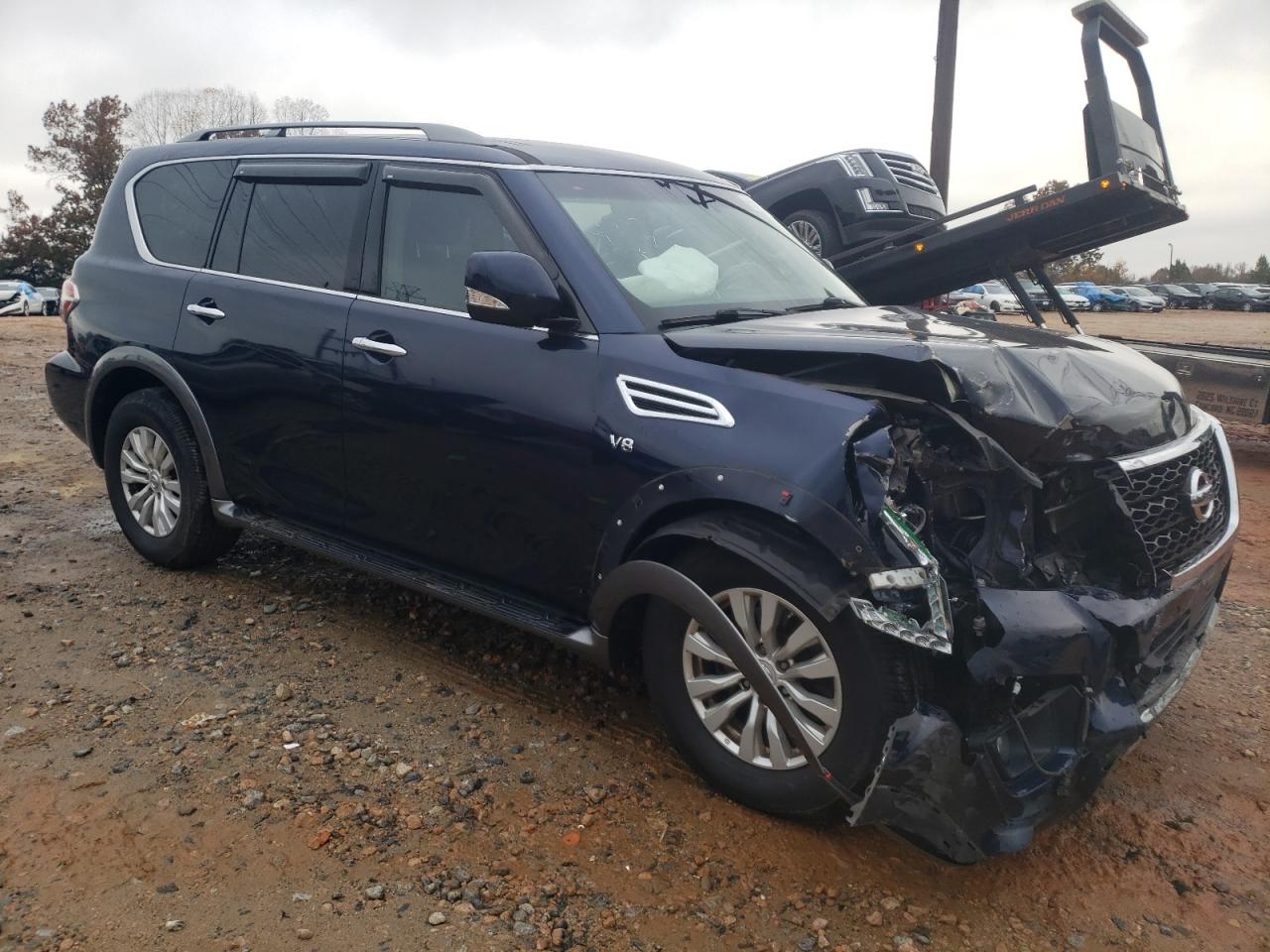 2017 Nissan Armada VIN JN8AY2NC9H9510841 Copart auction photo, front end damage thumbnail 4