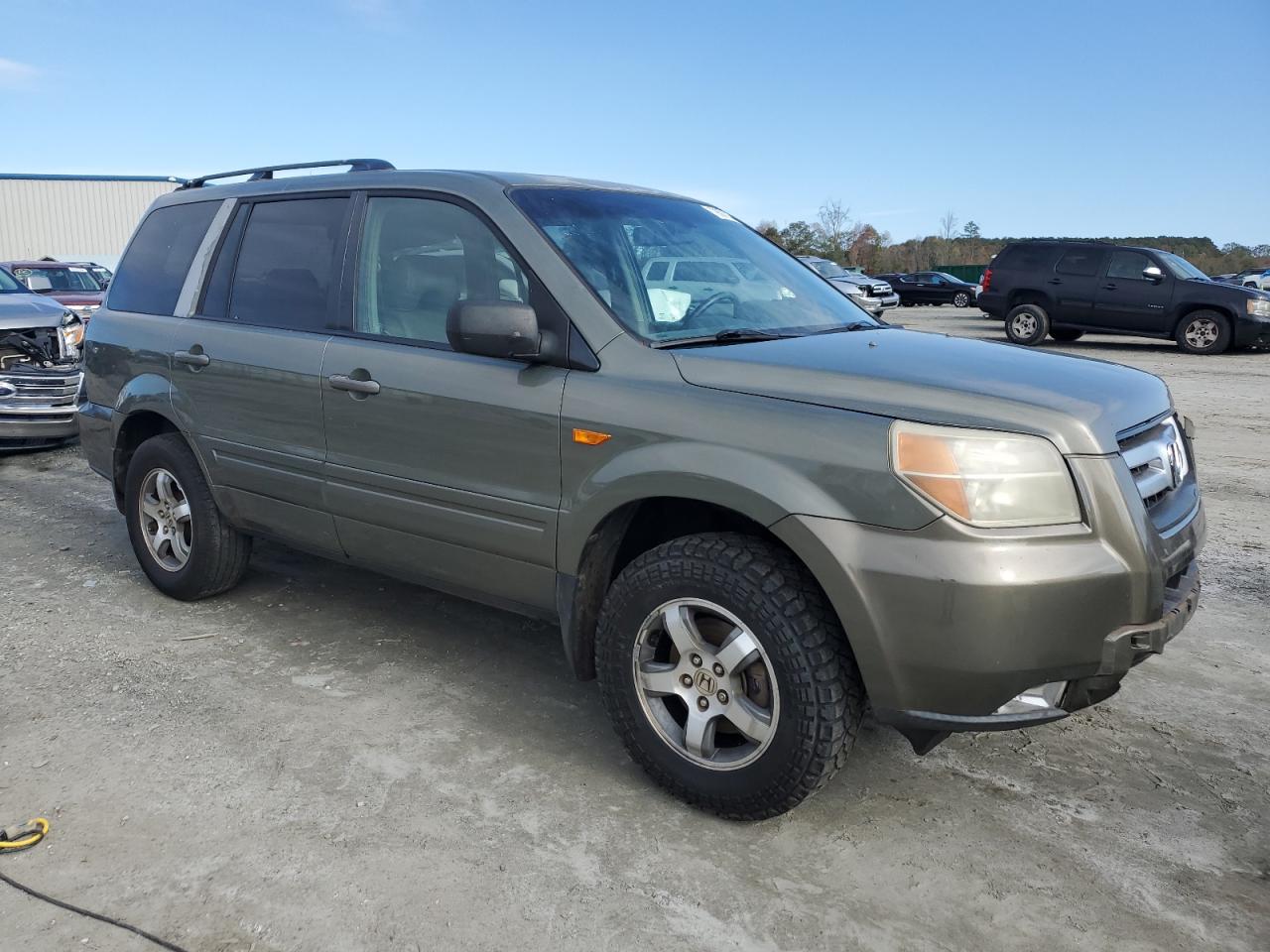 2007 Honda Pilot VIN 5FNYF28547B038033 Copart auction photo, front end / minor dent/scratches damage thumbnail 4