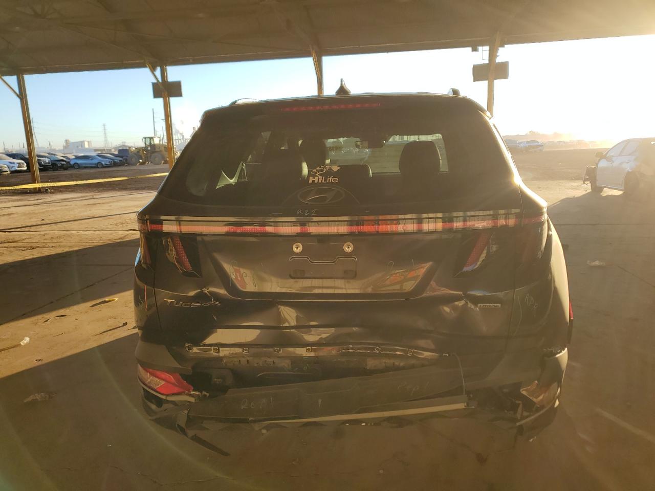 2023 Hyundai Tucson VIN 5NMJFCAE4PH161475 Copart auction photo, rear end damage thumbnail 6