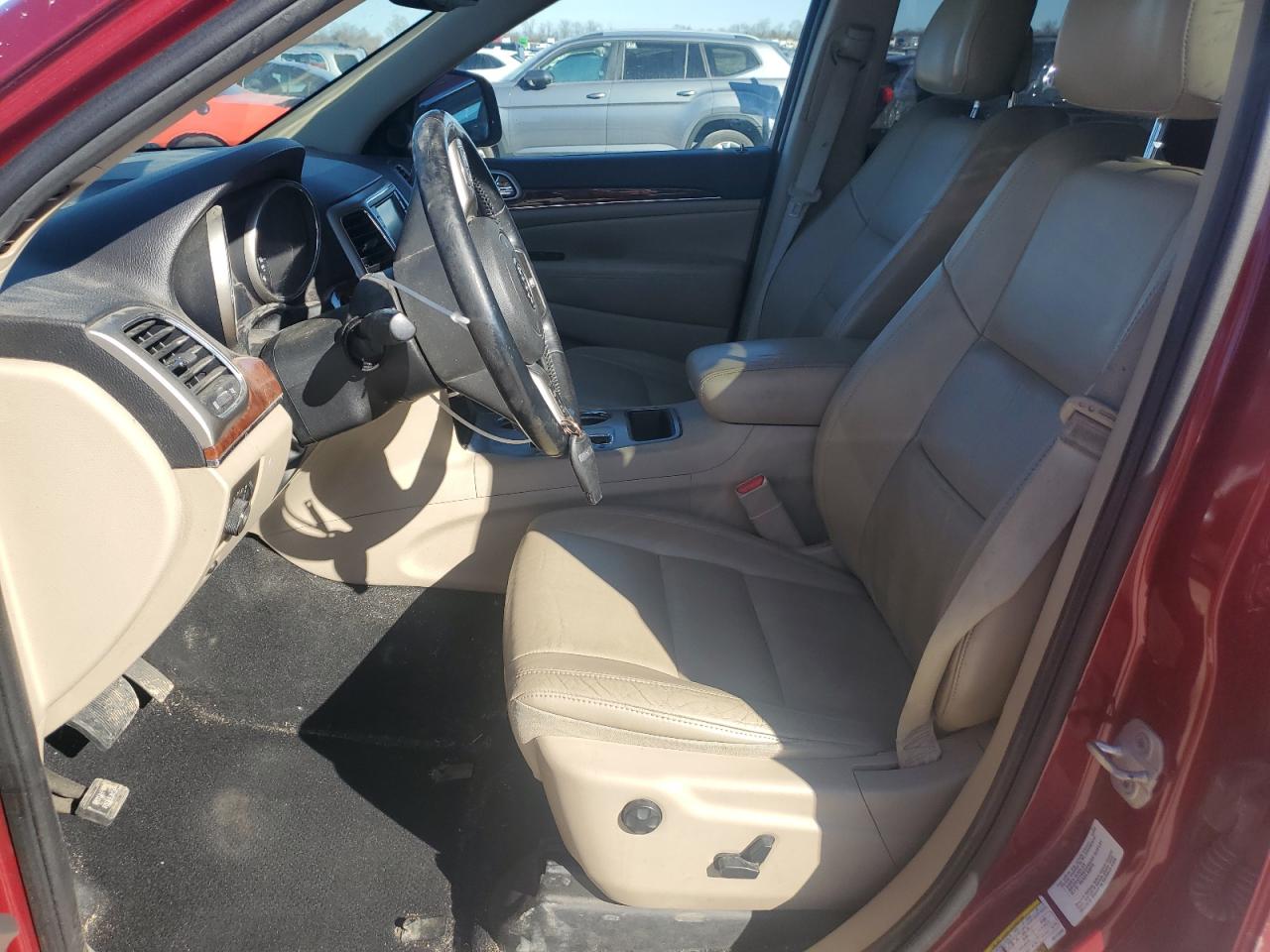 2012 Jeep Grand Cherokee VIN 1C4RJEBG6CC172502 Copart auction photo, front end / side damage thumbnail 7