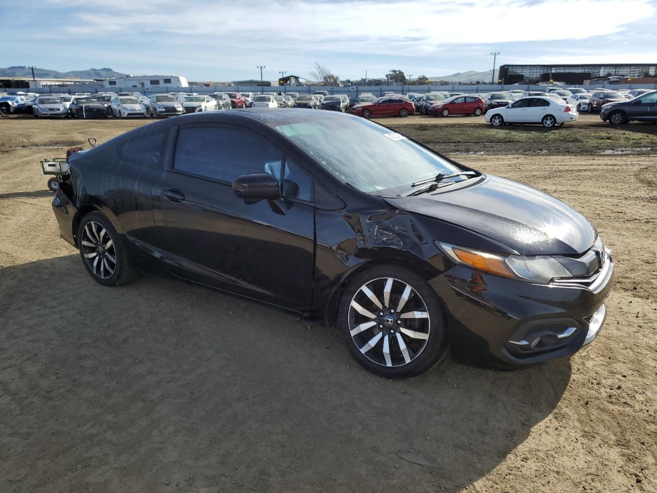 2014 Honda Civic VIN 2HGFG3B07EH520897 Copart auction photo, front end / rear end damage thumbnail 4