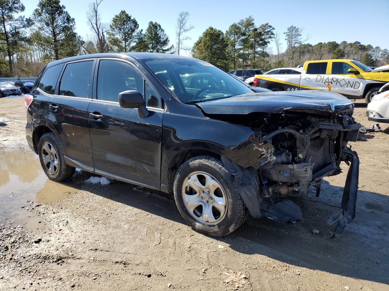 2015 Subaru Forester VIN JF2SJAAC2FG577232 Copart auction photo, front end damage thumbnail 4