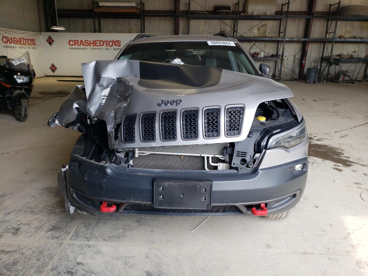 2019 Jeep Cherokee VIN 1C4PJMBX0KD188480 Copart auction photo, rear end / front end damage thumbnail 5